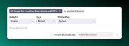AIPRM Prompt Screenshot for Google Ad Headlines, Descriptions, and CTAs